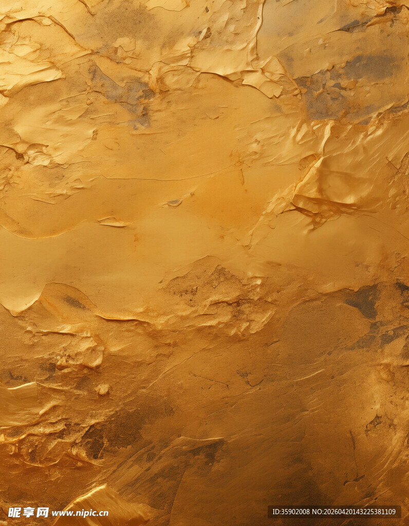 金色纹理墙面艺术效果