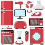 红色家电图标