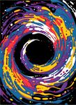 绚丽色彩漩涡抽象艺术图