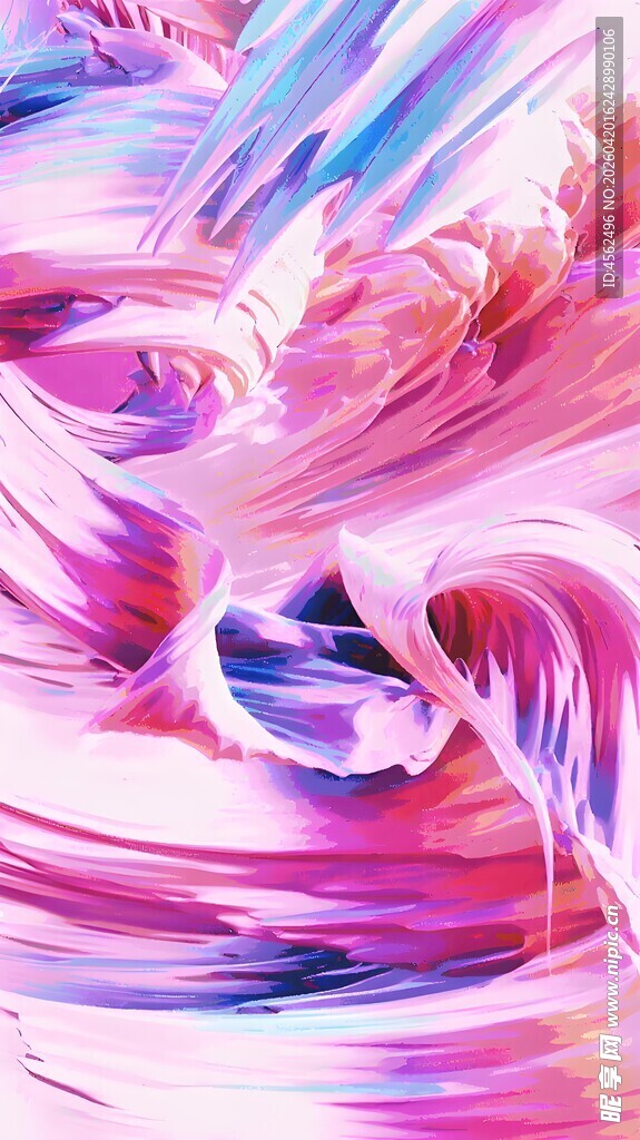 梦幻炫彩流体艺术图案