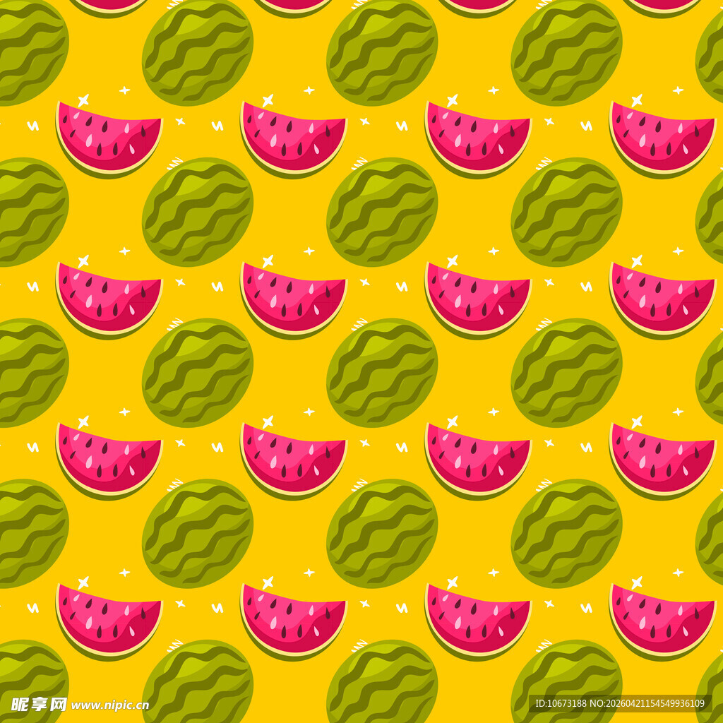 西瓜图案背景