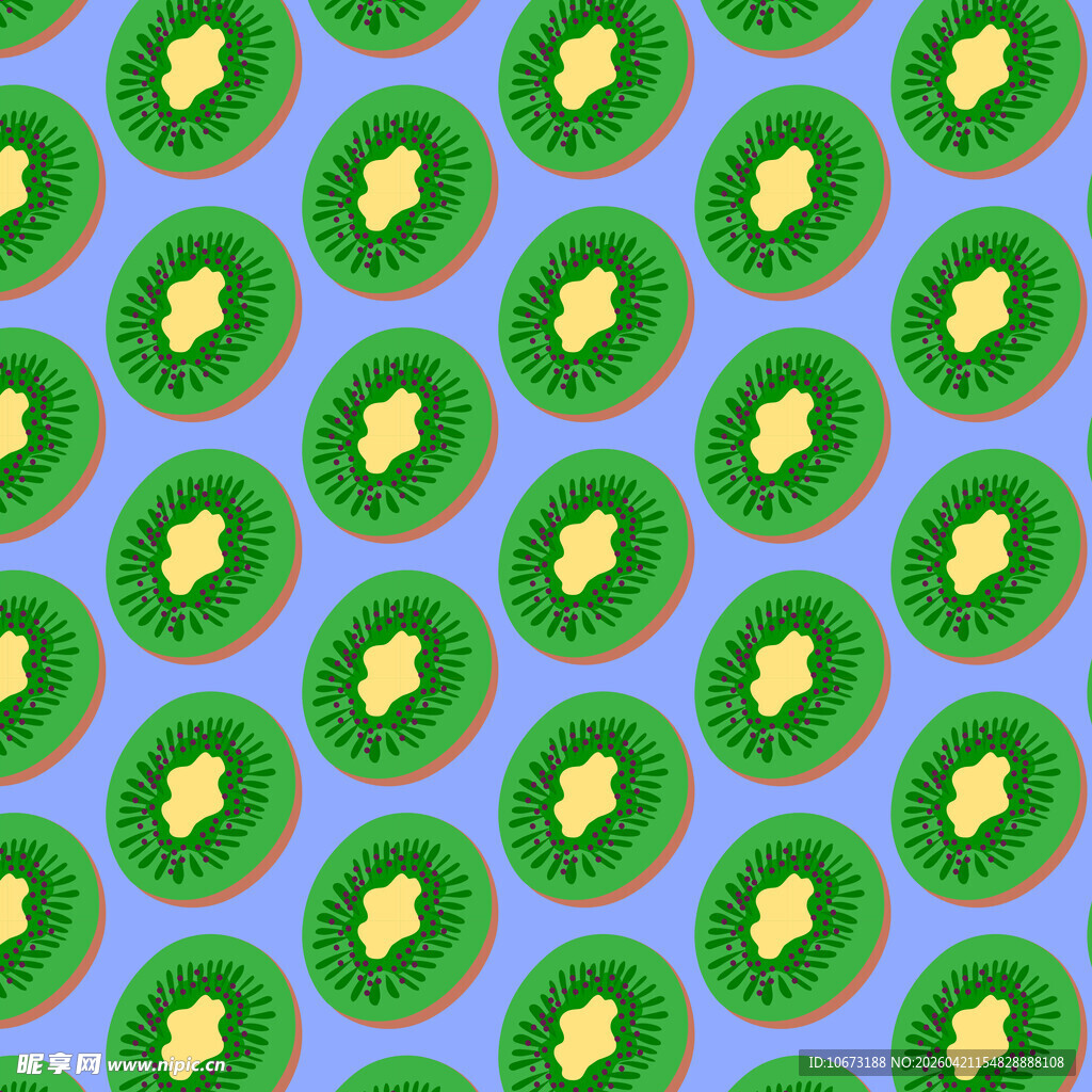 猕猴桃切片图案背景纹理