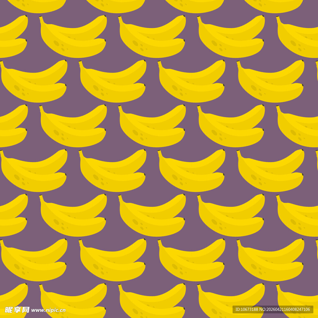 黄色香蕉图案背景纹理