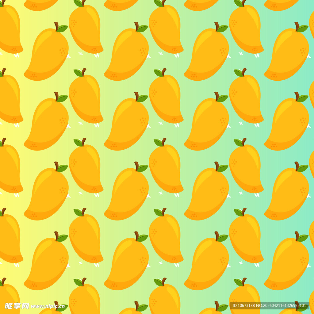 芒果图案背景 