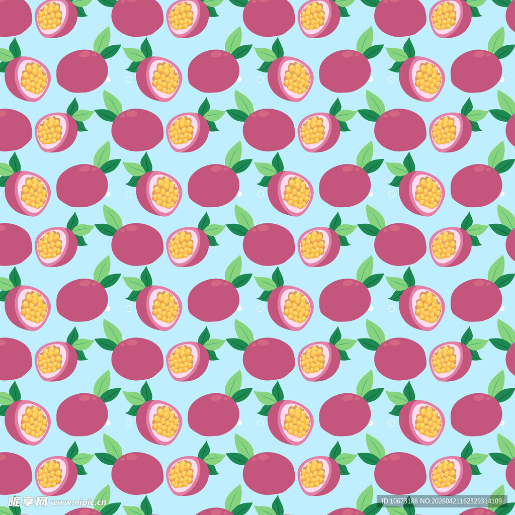 百香果图案背景图