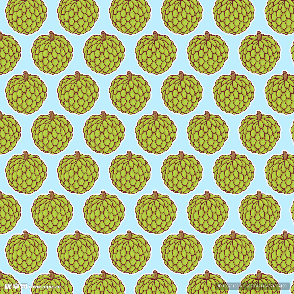 菠萝蜜图案背景纹理设计