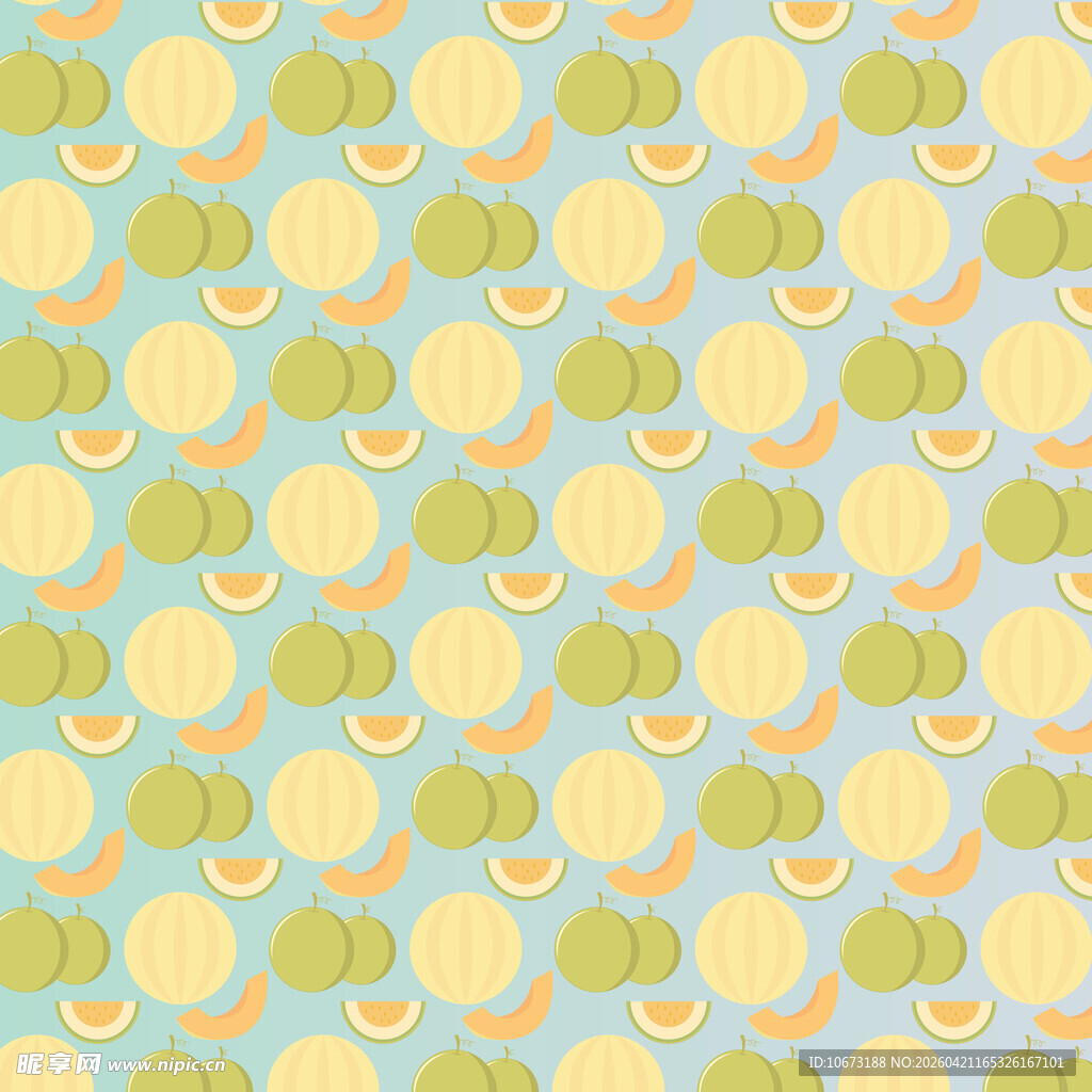 哈密瓜图案背景纹理