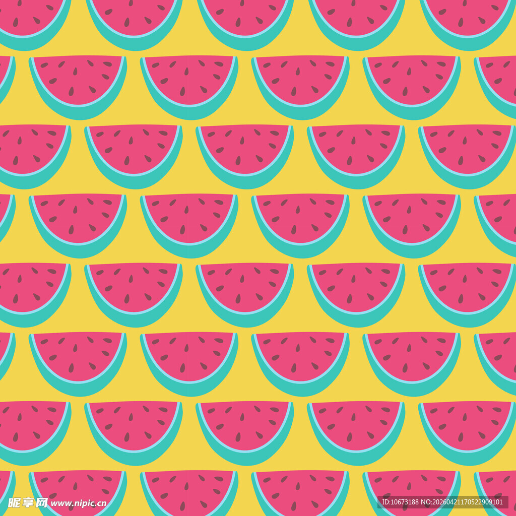 西瓜图案背景