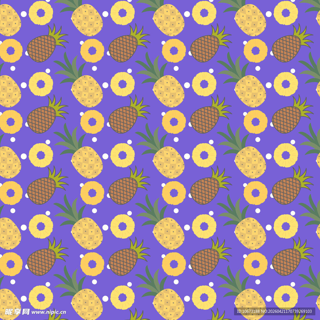 菠萝图案背景