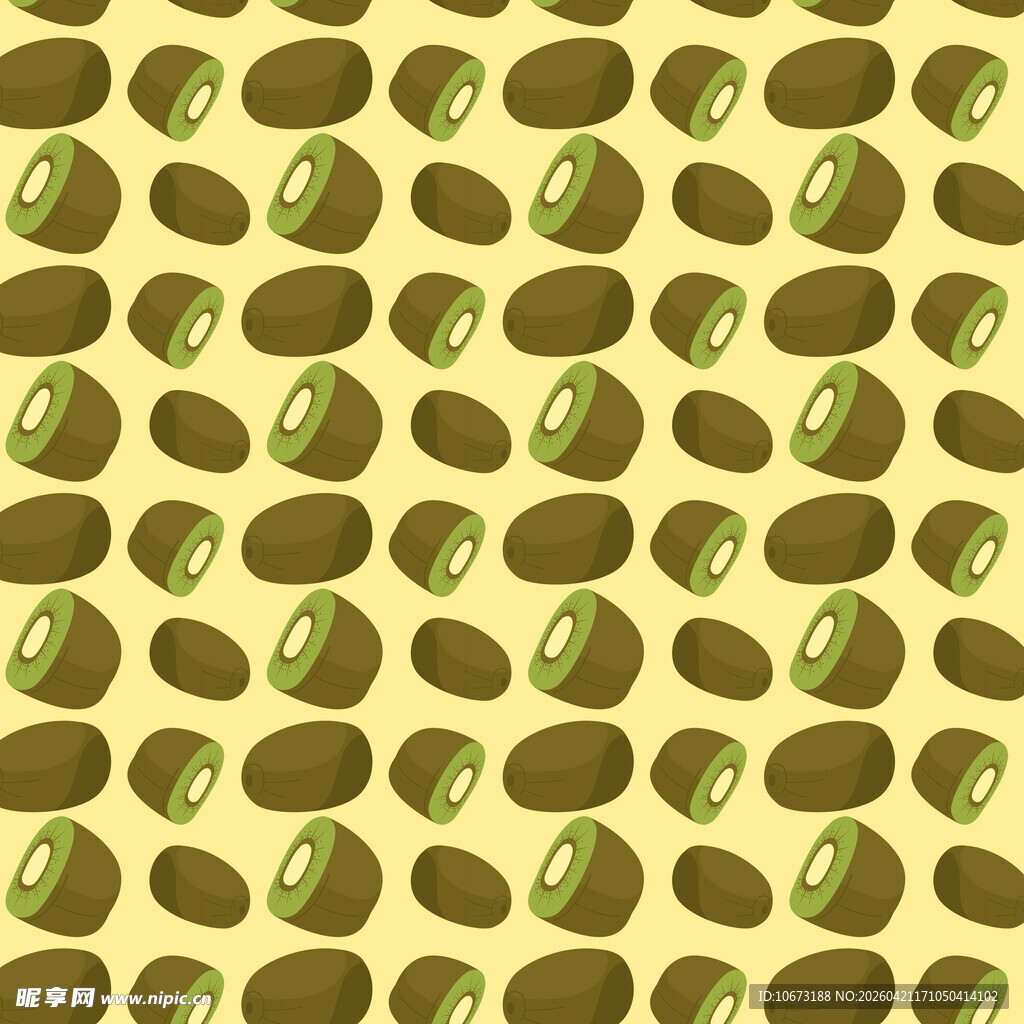 猕猴桃图案背景纹理