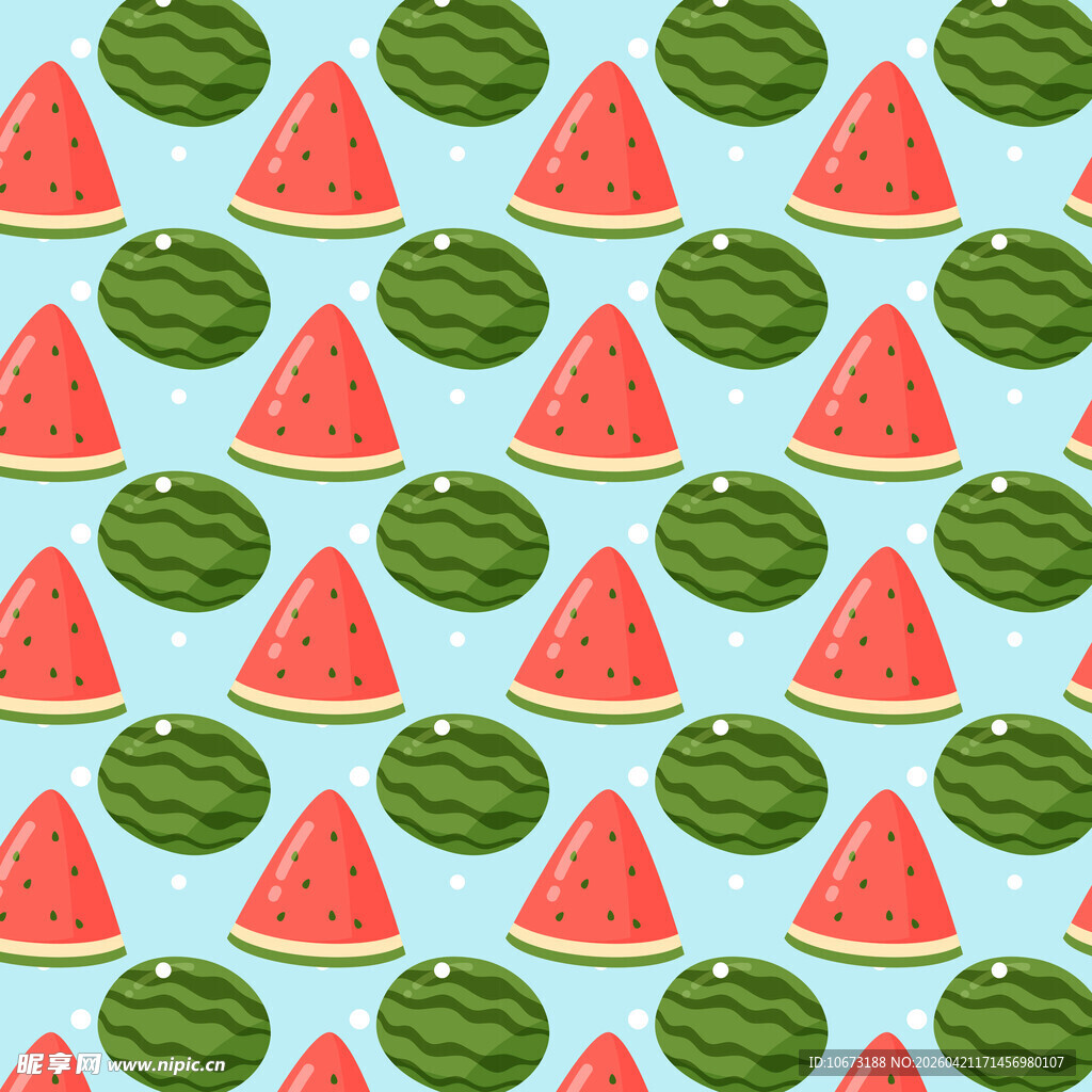 西瓜图案背景图