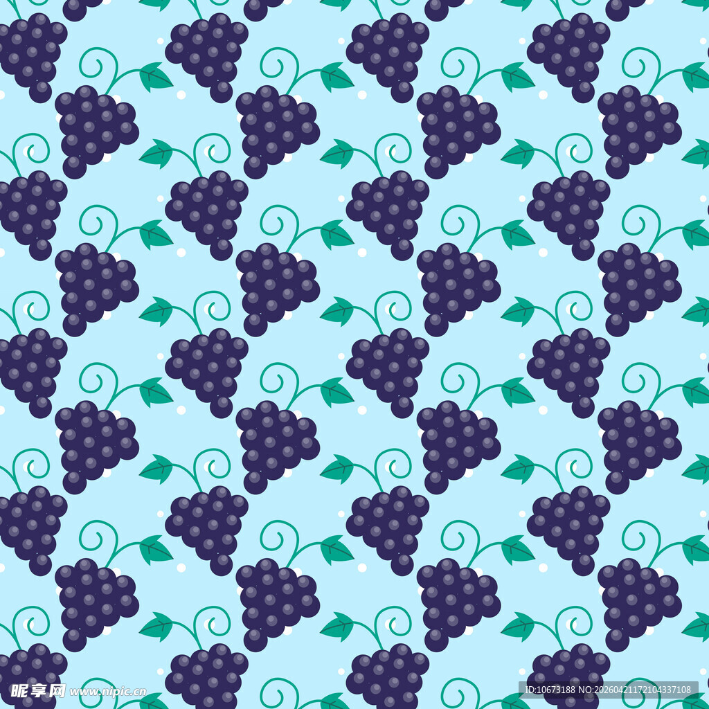 葡萄图案背景