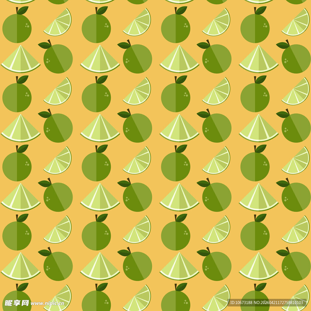 柠檬图案背景图