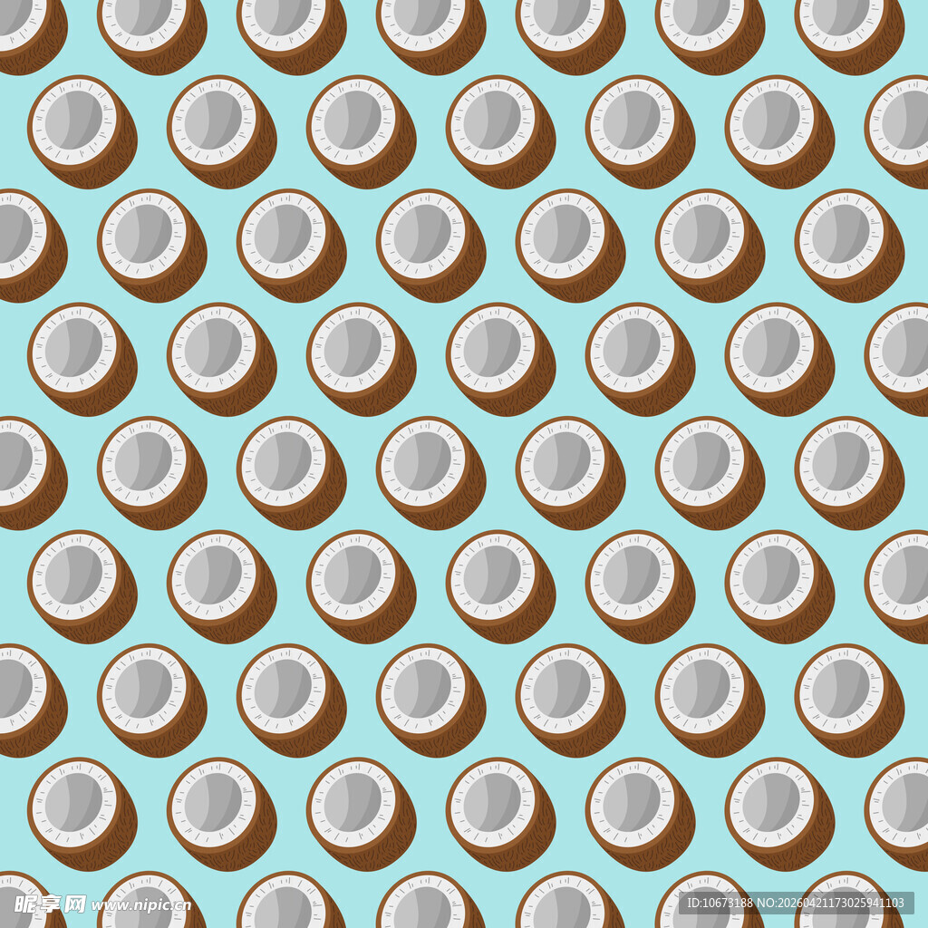 椰子图案纹理背景