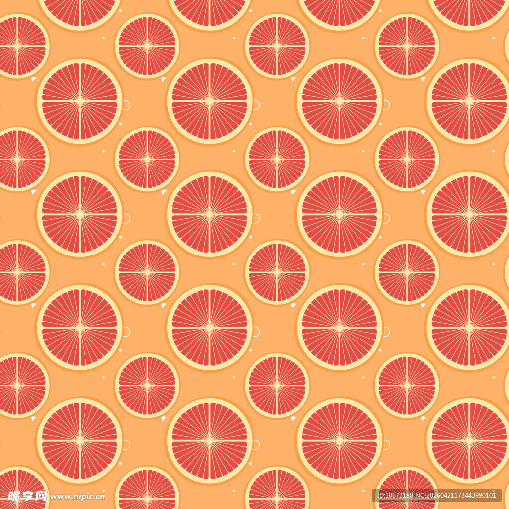 西柚图案背景纹理