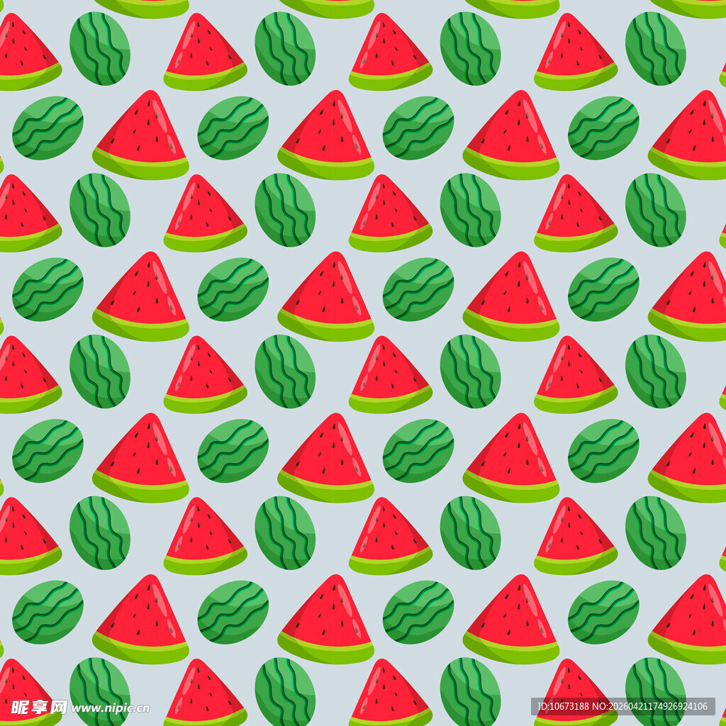 西瓜图案背景