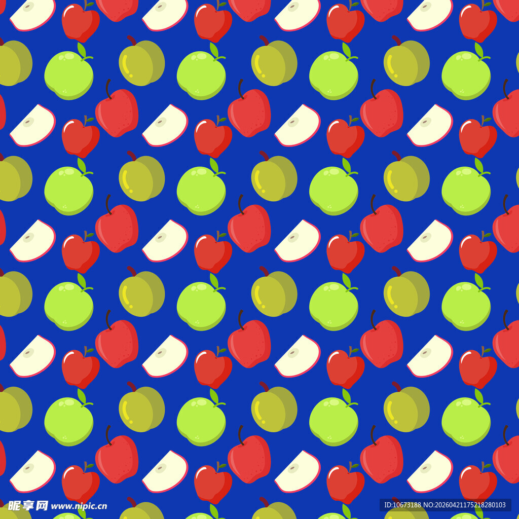 苹果图案背景