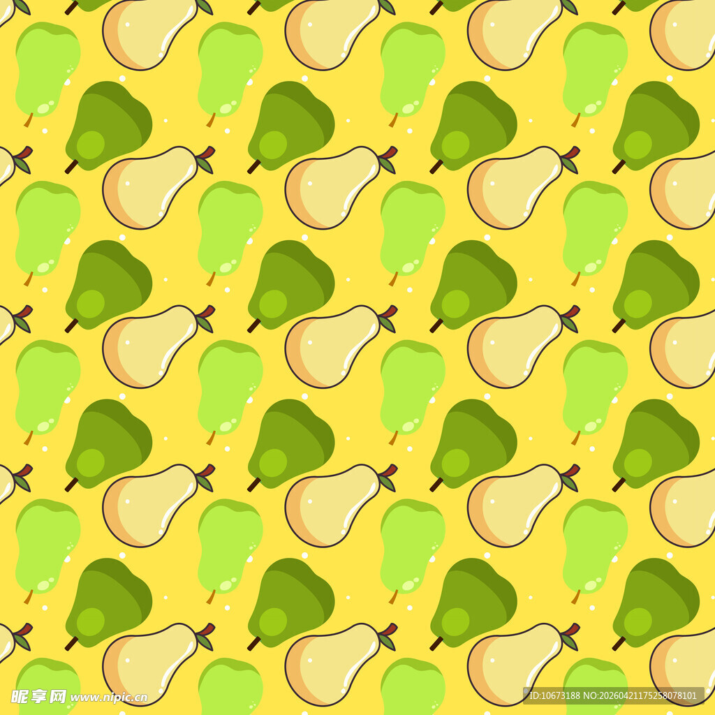 黄绿梨子图案背景纹理