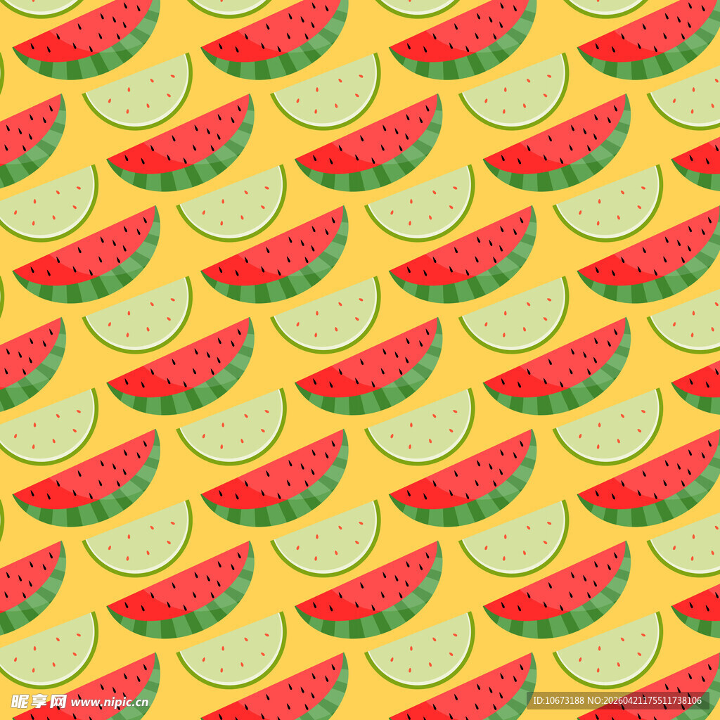 西瓜柠檬图案背景