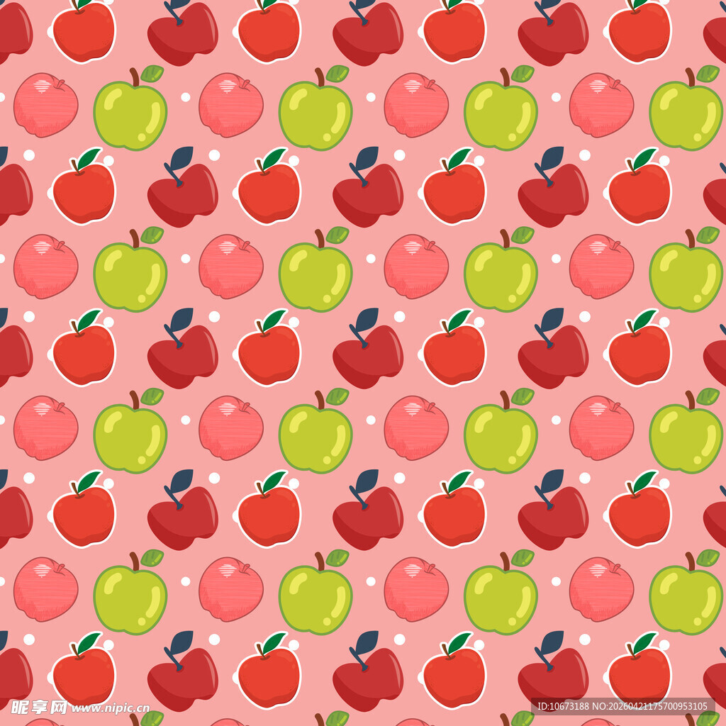 苹果图案背景