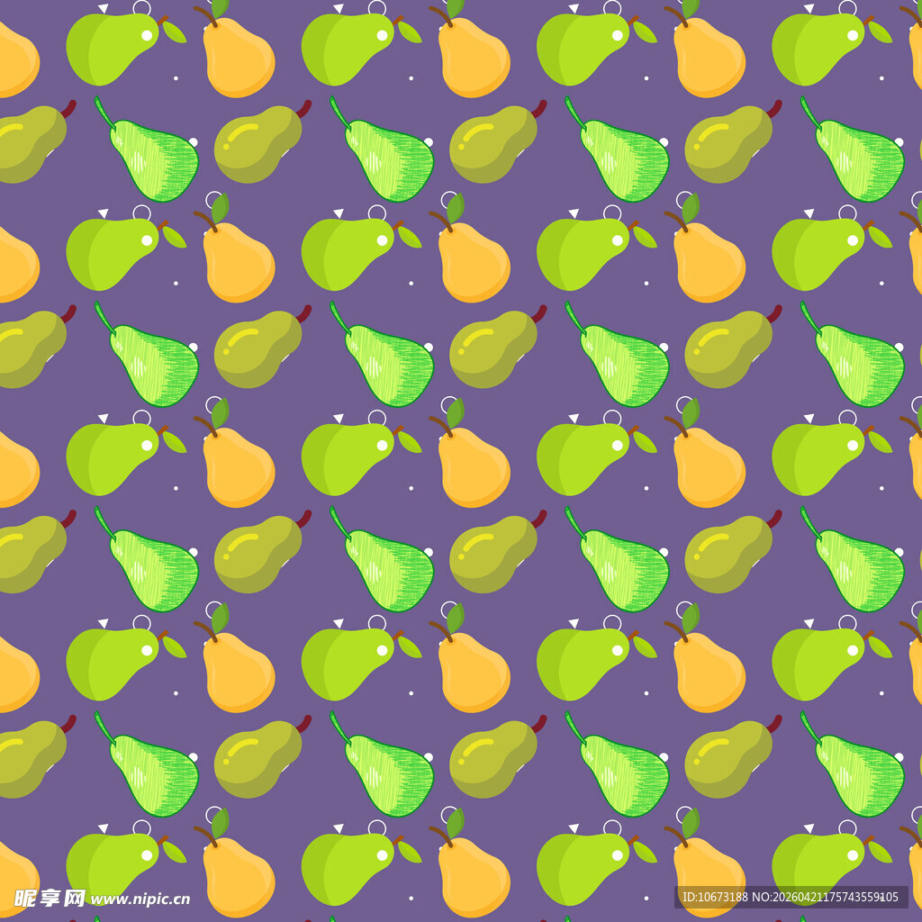 梨子图案背景