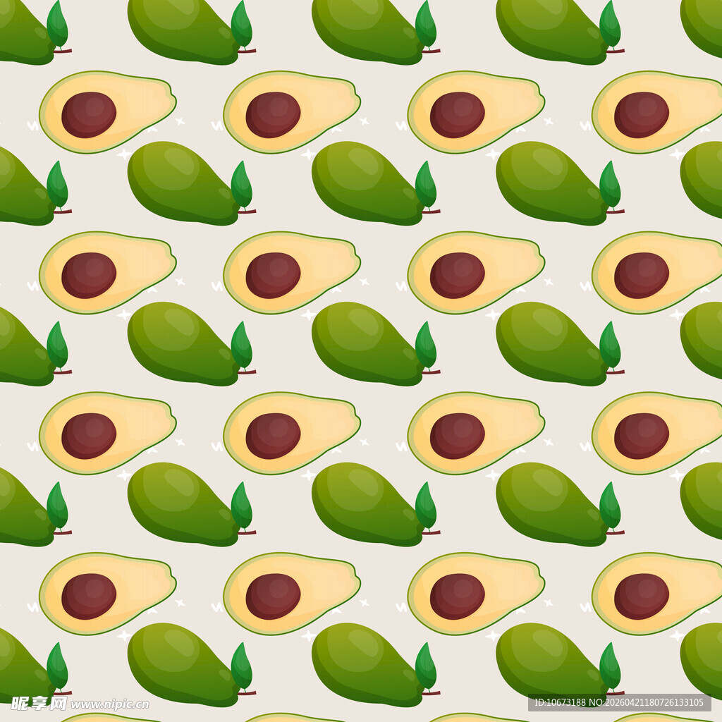 牛油果图案背景纹理设计