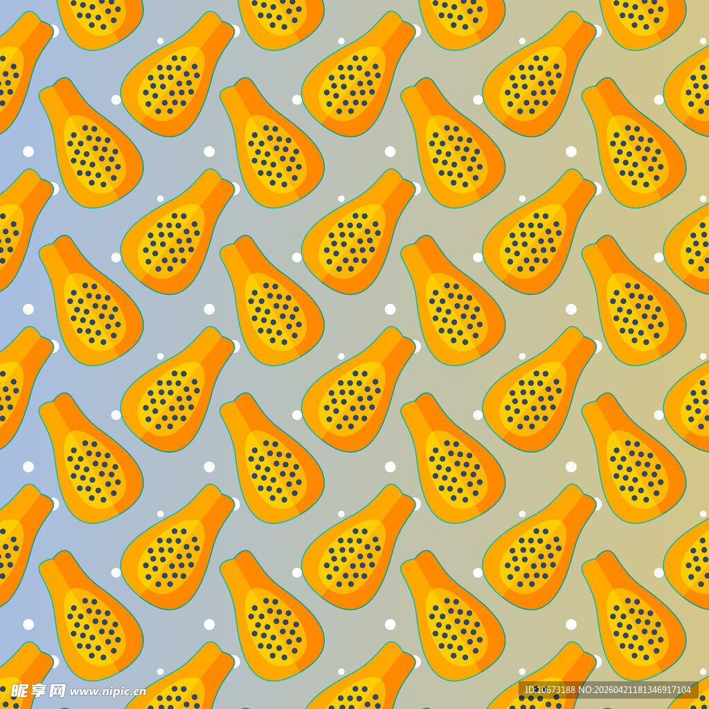 木瓜图案背景纹理