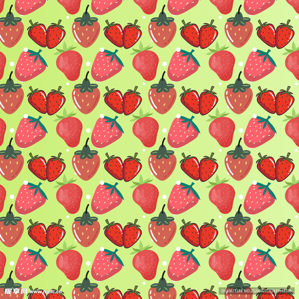 草莓图案背景
