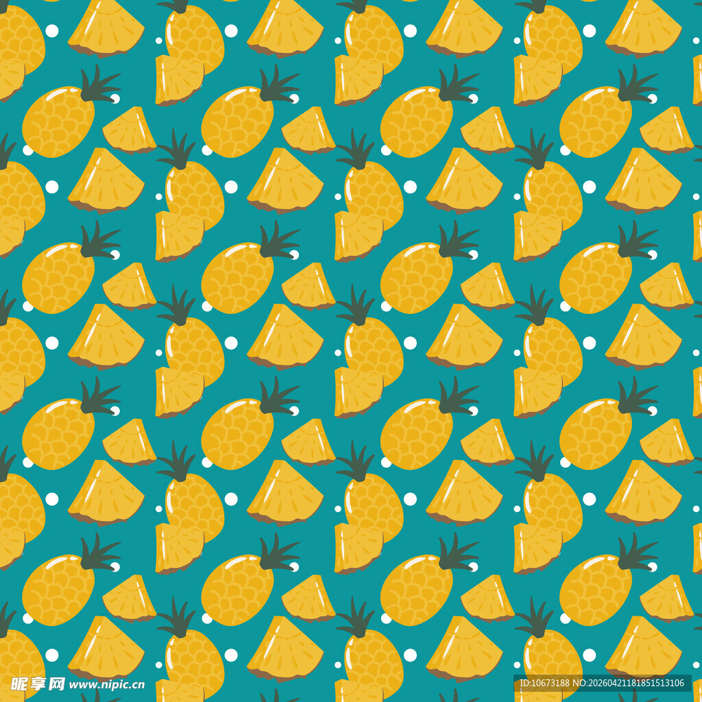 菠萝图案背景纹理