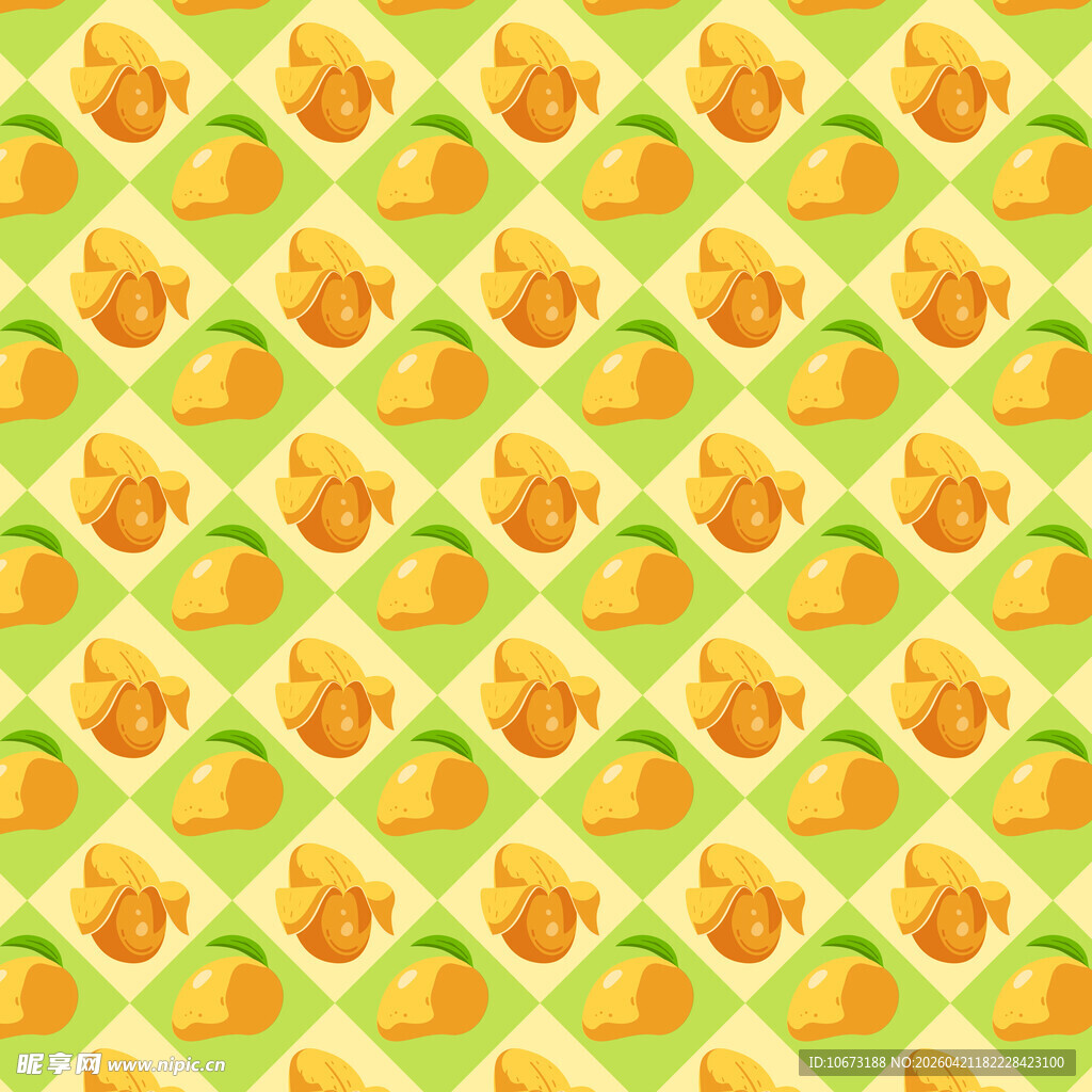芒果无缝背景图