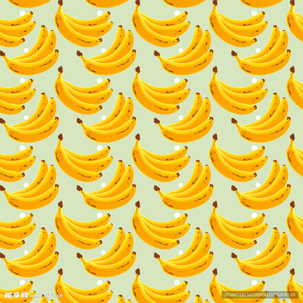 黄色香蕉图案背景纹理