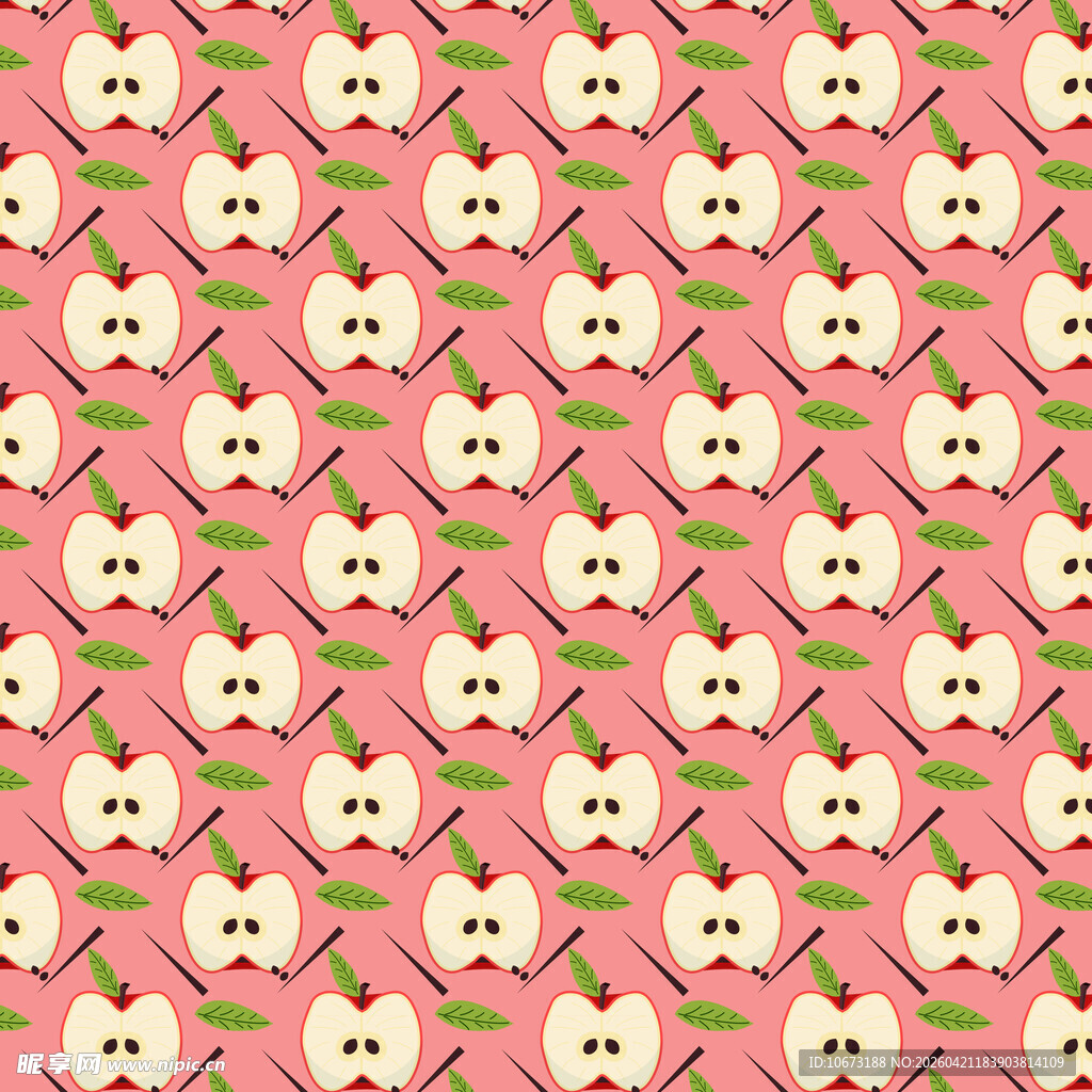 苹果图案背景设计