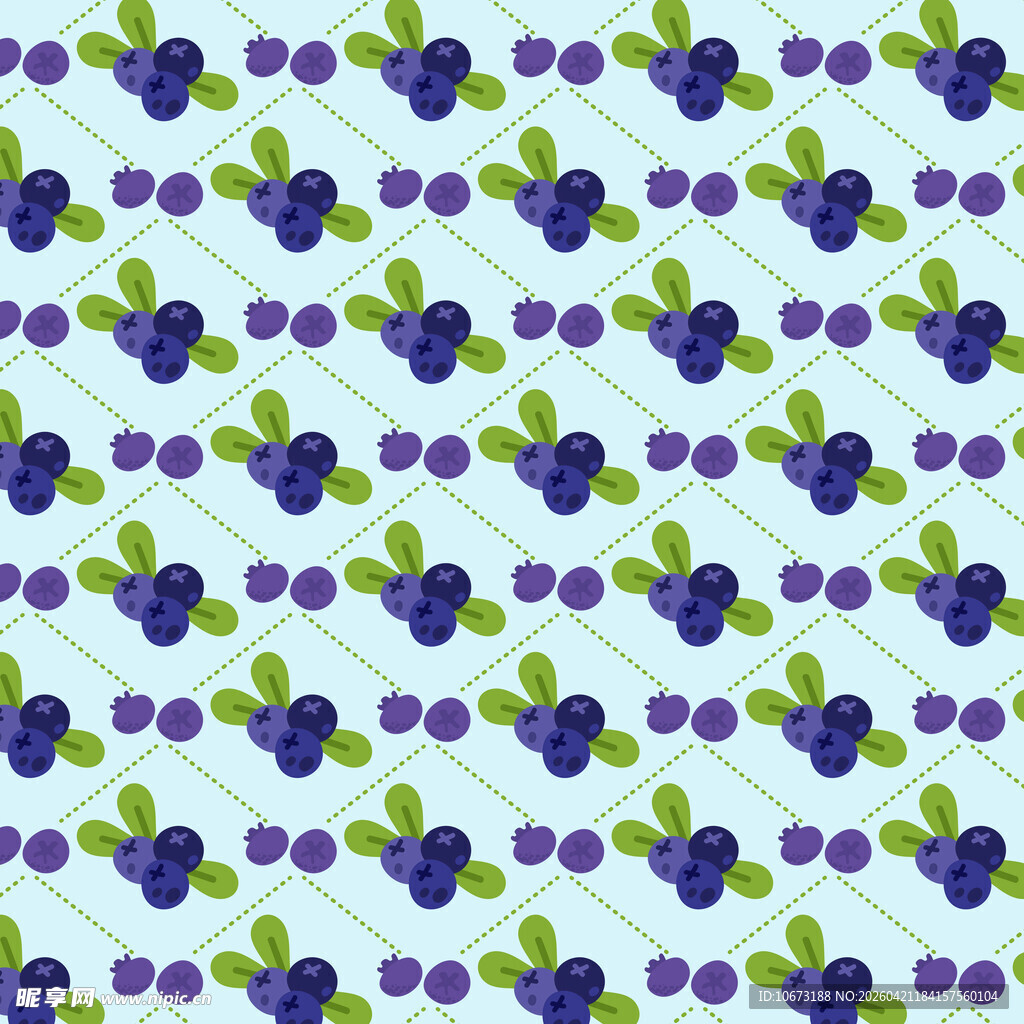 蓝莓图案背景