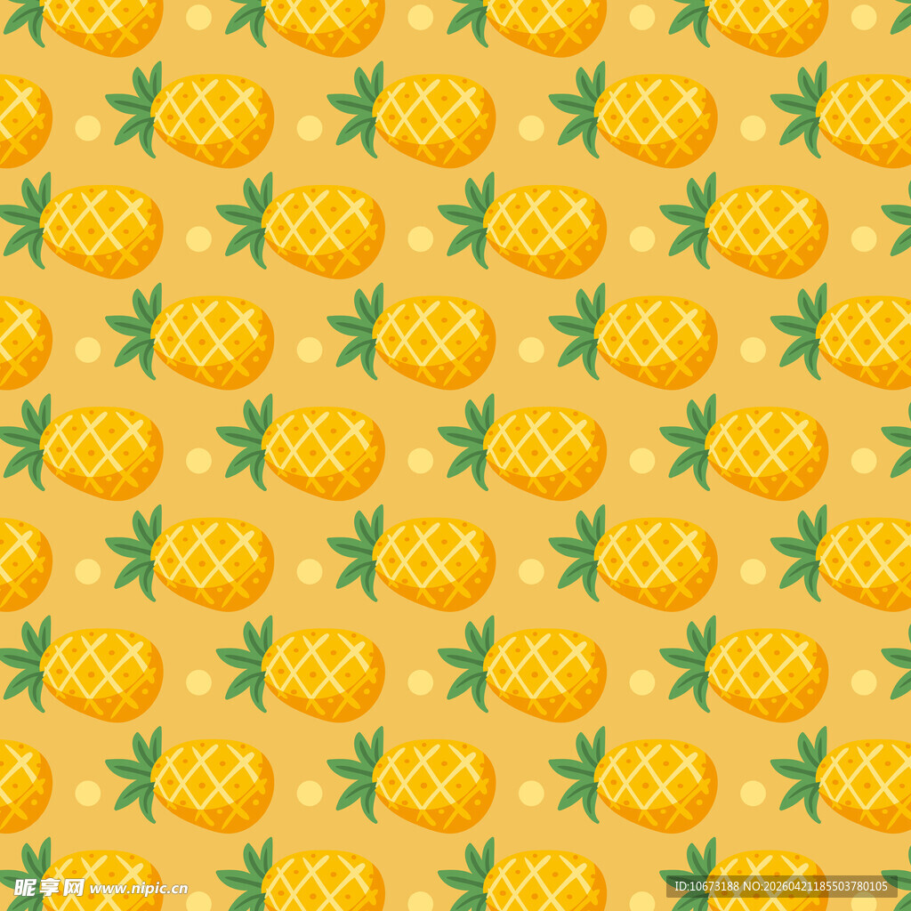 菠萝图案背景纹理