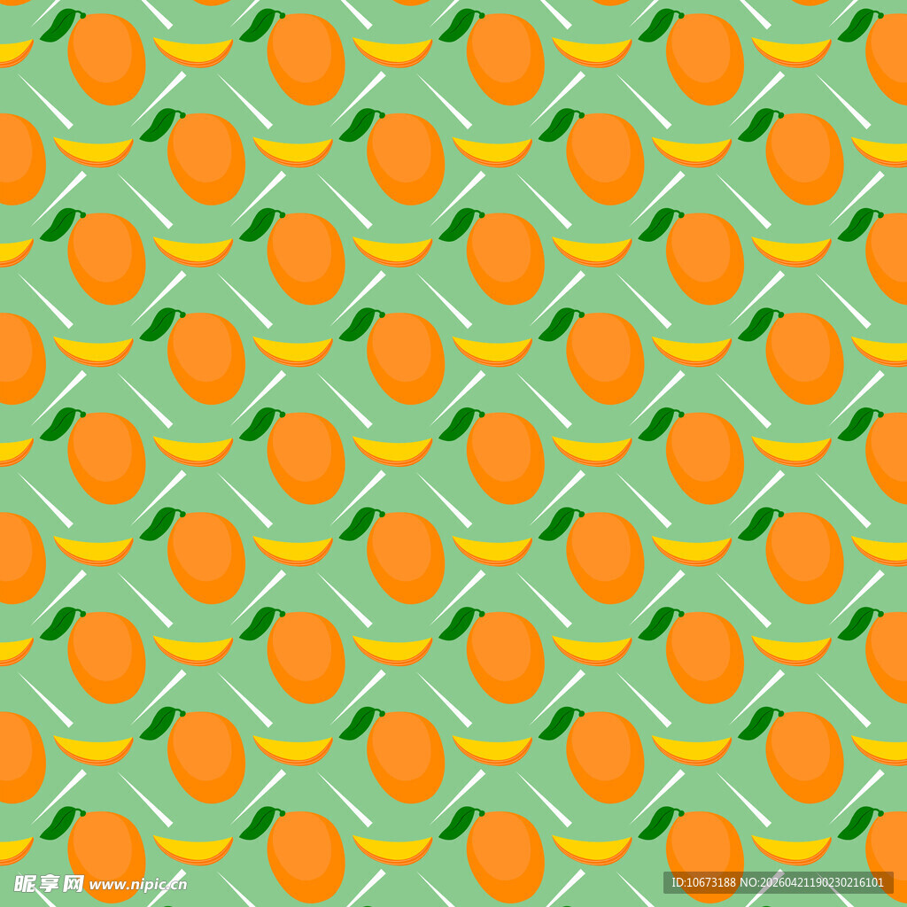 芒果图案背景