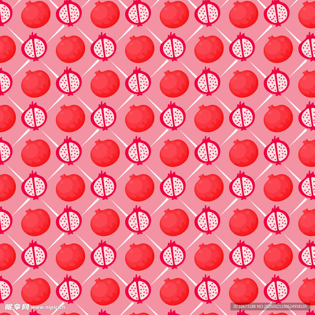 石榴图案背景