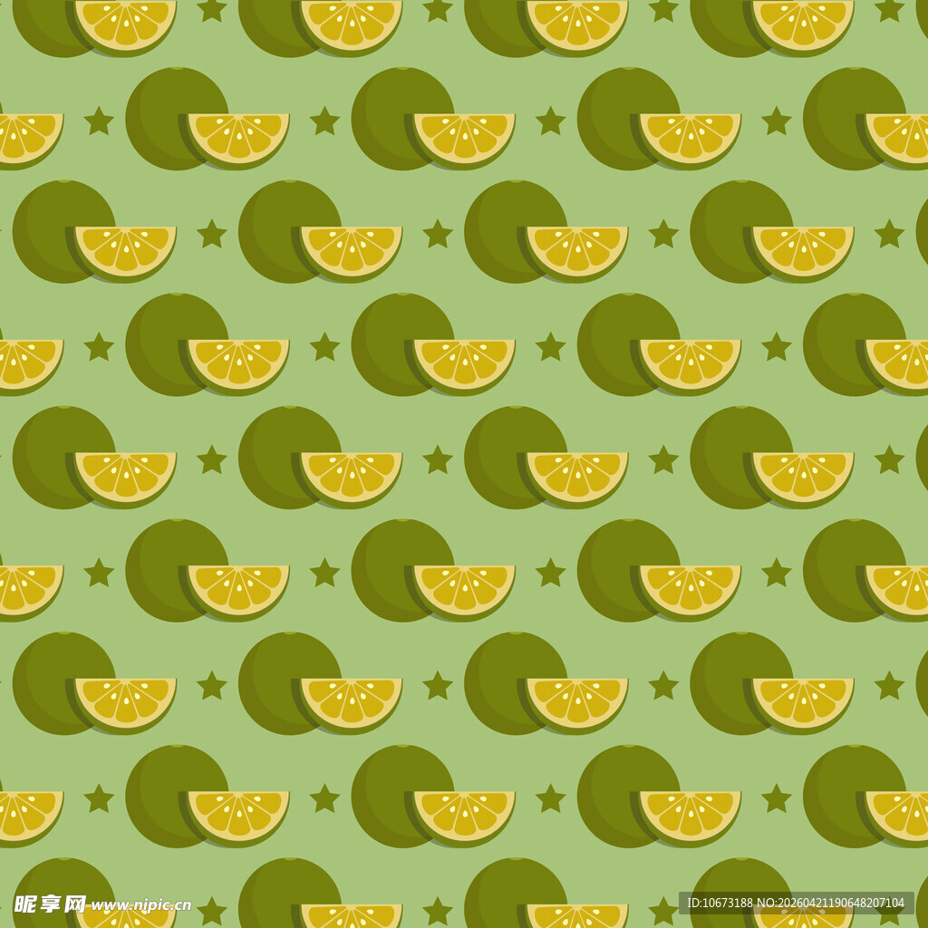 青柠檬图案背景