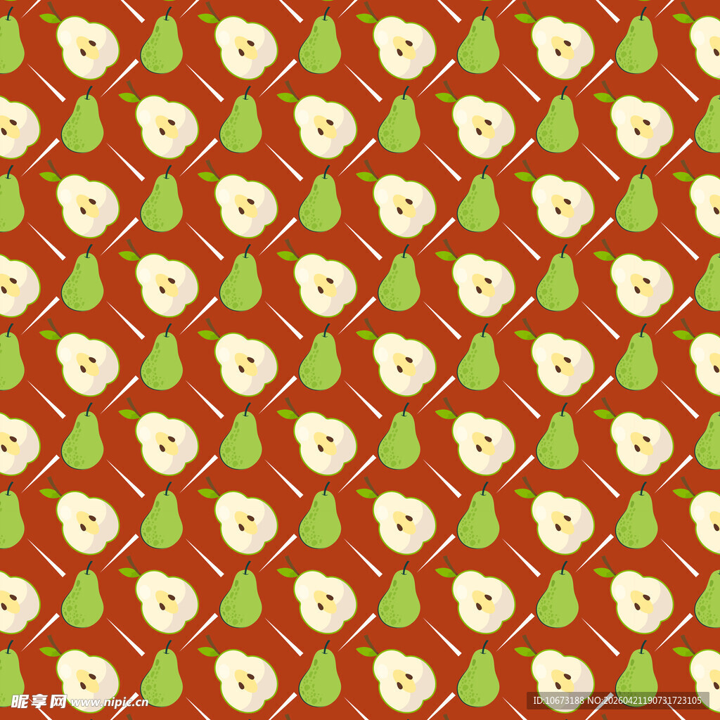 梨子图案背景 