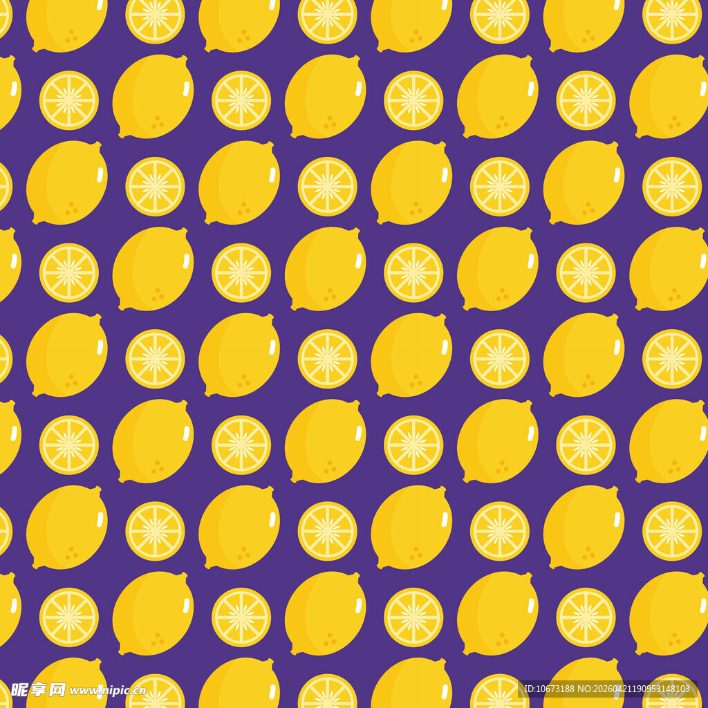 柠檬图案背景图