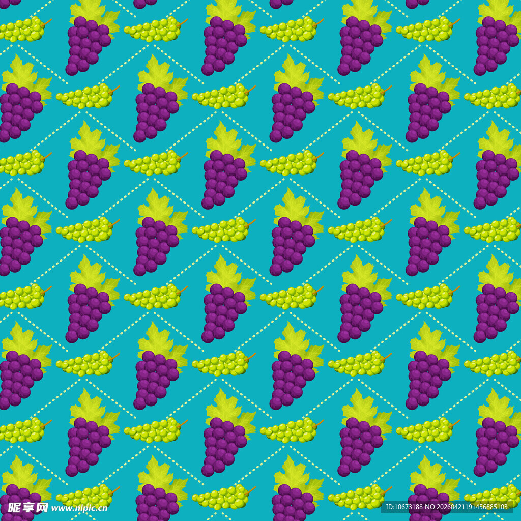葡萄图案无缝背景