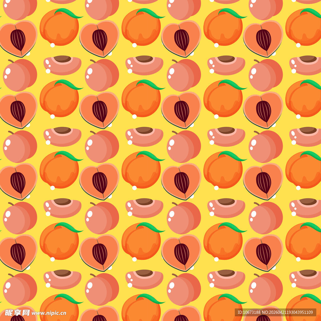 桃子图案背景纹理
