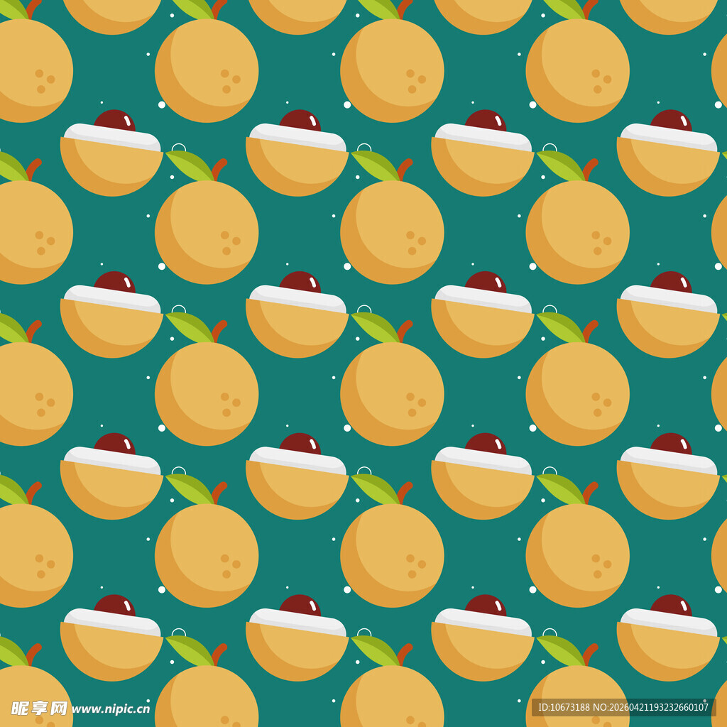 桂圆图案背景设计