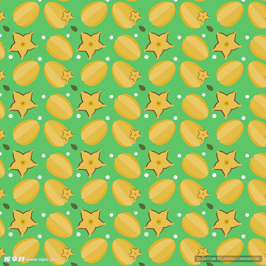 杨桃图案背景