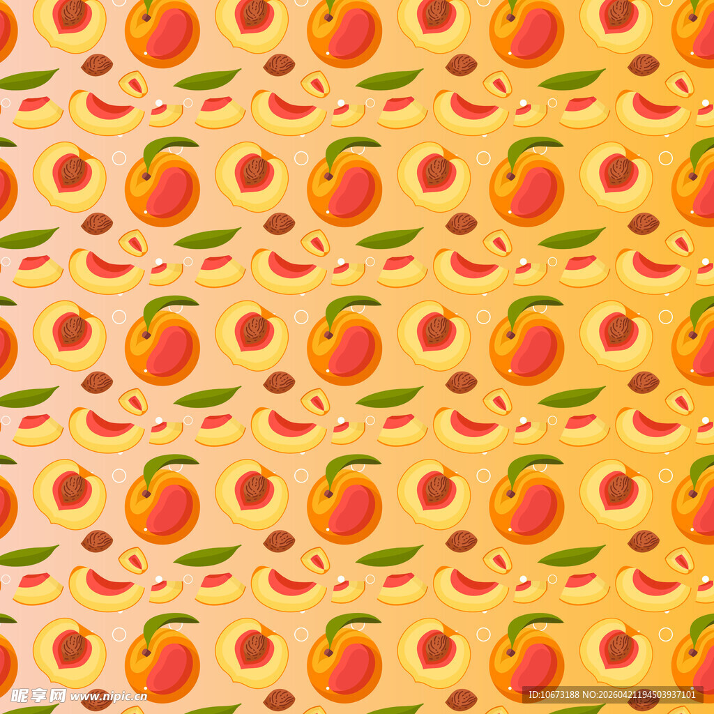 桃子图案背景纹理