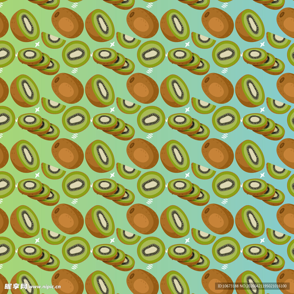 猕猴桃图案背景
