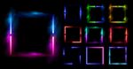 霓虹边框素材