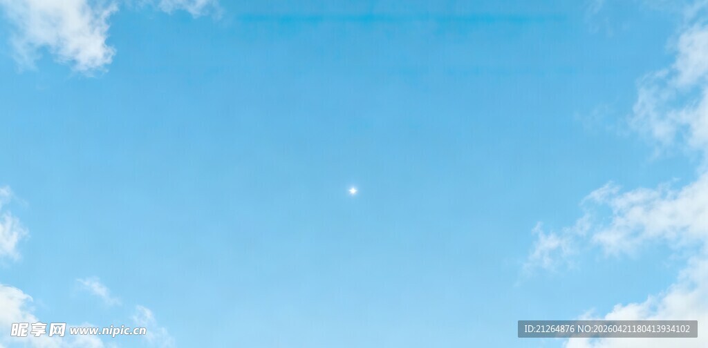 晴朗蓝天与白云