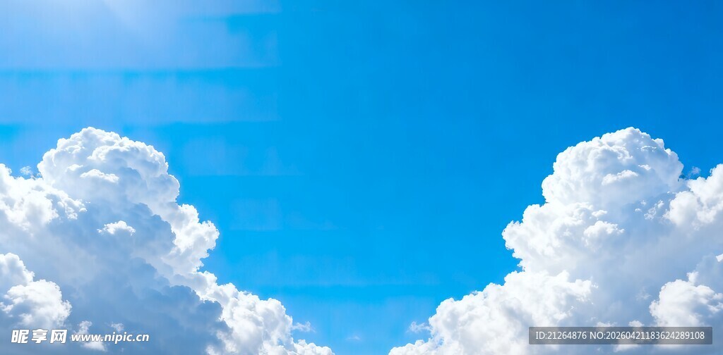 蓝天白云美景