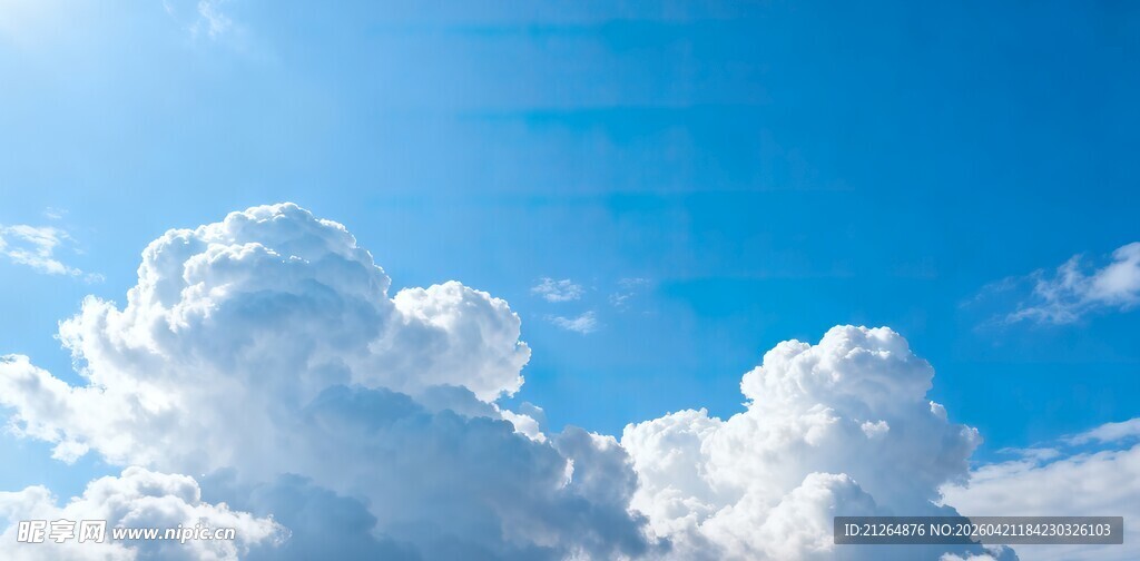 蓝天白云景致