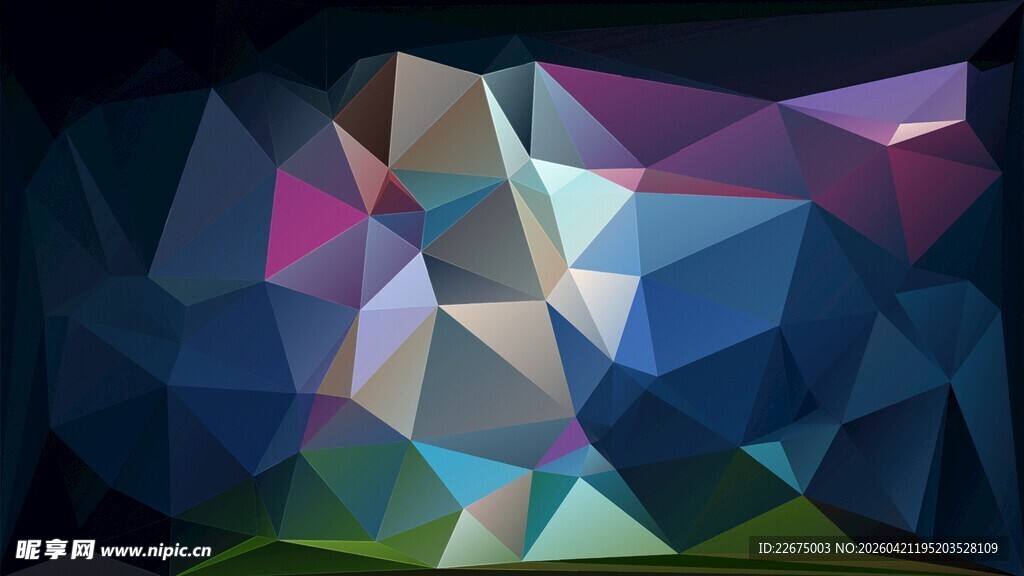 抽象多彩几何图形背景